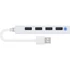 USB elosztó-HUB, 4 port, USB 2.0, SPEEDLINK "Snappy Slim" fehér