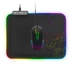 Spirit of Gamer Medium fekete RGB LED világító gamer egérpad