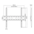 Stell SHO 4210 32"-55" VESA 400x400 slim fix fali konzol