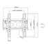 Stell SHO 4400 Slim 23"-42" VESA 200x200 dönthető fali konzol