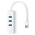 USB elosztó-HUB és ethernet átalakító, 3 port, USB 3.0, TP-Link "UE330"