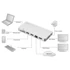 Digitus DA-70866 USB-C utazó 8 portos univerzális notebook dokkoló állomás