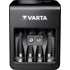 Elemtöltő, AA/AAA/9V, 4xAA 2100 mAh, LCD kijelző, VARTA "Plug"