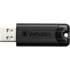 Pendrive, 16GB, USB 3.2, VERBATIM "Pinstripe", fekete