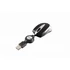 Egér, vezetékes, optikai, kisméret, USB, VERBATIM "Go Mini", ezüst-fekete